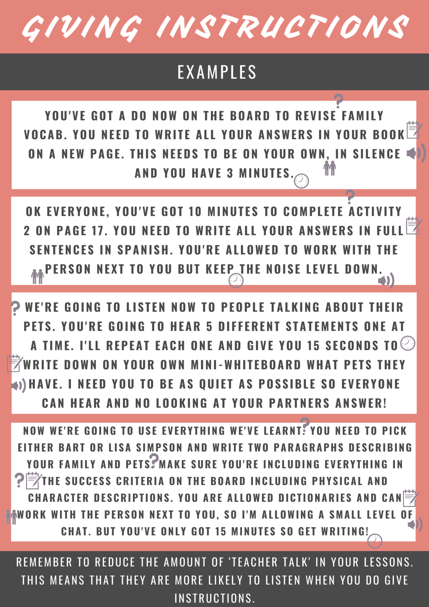 Clear Instructions - PRINT - Prospero Teaching